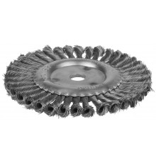 35120-200 Щетка дисковая для УШМ STAYER,жгутированная стальная проволока  0,5мм, 200мм х 22мм