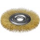 35187-150_z01 Щетка дисковая для УШМ ЗУБР витая стальная латунированна проволока 0,3мм, 150мм х 22мм