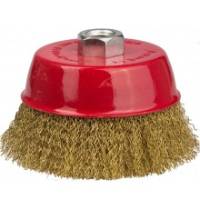 35125-100_z01 Щетка чашечная для УШМ STAYER PROFESSIONAL, витая стальная проволока 0,3мм, 100ммхМ14