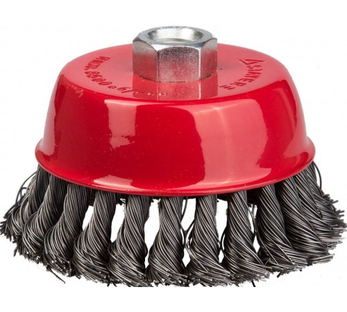 35128-065_ z01 Щетка чашечная для УШМ STAYER PROFESSIONAL, жгут. стальная проволока 0,5мм, 65ммхМ14