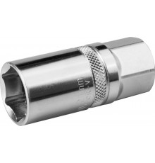 27812-21_z01 Торцовая головка KRAFTOOL INDASTRIE QUALITAT хромосатинированная 1/2, Cr-V, FLANK, 21мм