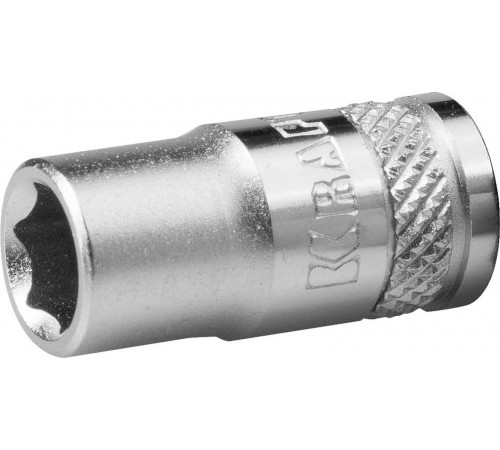 27815-07_z01 Торцовая головка KRAFTOOL INDASTRIE QUALITAT хромосатинированная 1/4, Cr-V, FLANK, 7мм