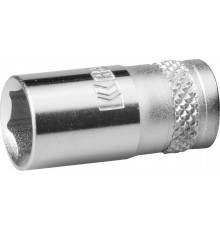 27815-08_z01 Торцовая головка KRAFTOOL INDASTRIE QUALITAT хромосатинированная 1/4, Cr-V, FLANK, 8мм