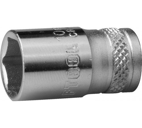 27815-10_z01 Торцовая головка KRAFTOOL INDASTRIE QUALITAT хромосатинированная 1/4, Cr-V, FLANK, 10мм