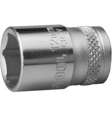 27815-12_z01 Торцовая головка KRAFTOOL INDASTRIE QUALITAT хромосатинированная 1/4, 12мм, Cr-V