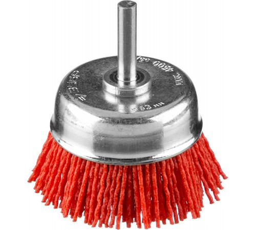 35165-063_z02 Щетка чашечная для дрели ЗУБР Профессионал нейл.проволока с абраз.покр. 63мм