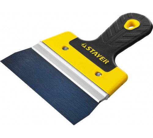 10045-15 Шпатель STAYER PROFLAT фасадный, анодированный 150 мм, 2к ручка