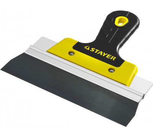 10045-20 Шпатель STAYER PROFLAT фасадный, анодированный 200 мм, 2к ручка