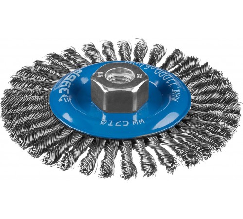 Щетка дисковая для УШМ ЗУБР 125мм, стальная проволоки 0,5мм 35192-125_z02