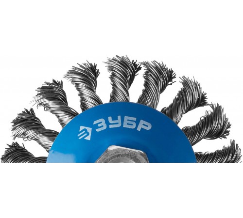 Щетка дисковая для УШМ ЗУБР 125мм, стальная проволоки 0,5мм 35192-125_z02