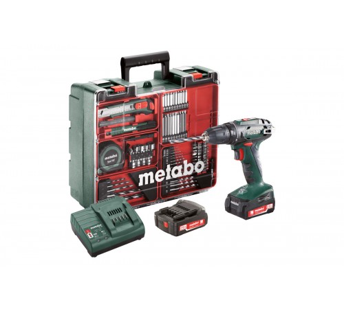Дрель-шуруповерт аккумуляторная METABO с набором оснастки BS 14,4 602206880