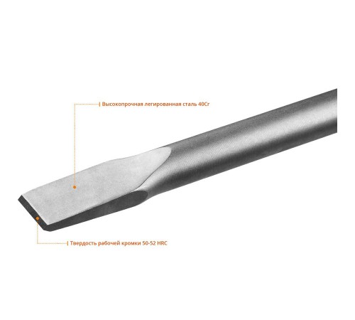 Зубило плоское ЗУБР БУРАН HEX 30 35х400 мм 29375-35-400