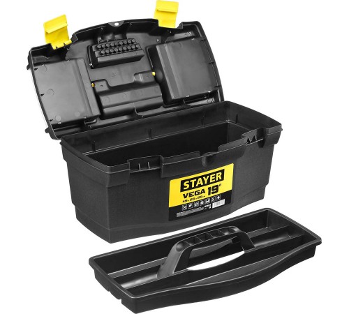 38105-18_z03 Ящик для инструмента STAYER VEGA-19 пластиковый