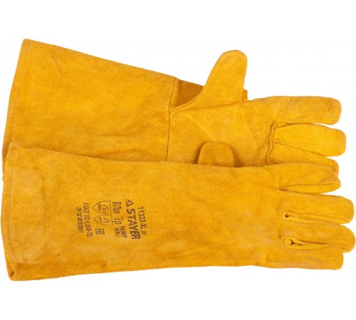 11333-XL_z01 Термостойкие краги STAYER PROFI для сварки и тяжелых механических работ, 400мм