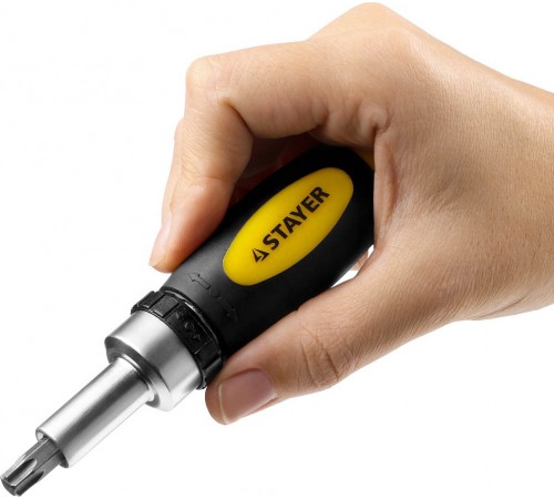 2557-H38 Compact-38 набор STAYER::реверсивная отвертка с насадками 38 шт