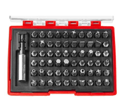 26089-H61 Набор ЗУБР MX-61 биты с адаптером 61шт