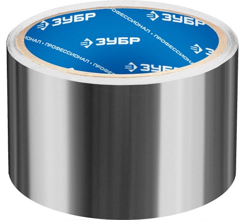12262-50-10 Лента алюминиевая ЗУБР Профессионал, до 120 °С, 60мкм, 50мм х 10м