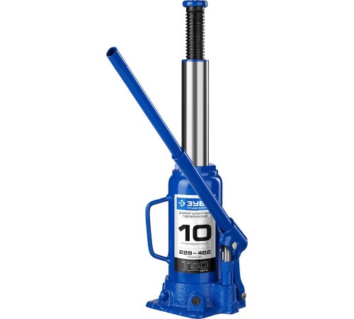 43060-10_z01 Домкрат ЗУБР 10 т бутылочный гидравлический Профессионал 225-462мм