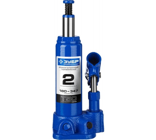 Домкрат ЗУБР 2 т бутылочный гидравлический в кейсе Профессионал 180-347мм 43060-2-K_z01