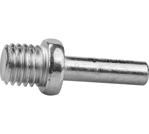 35787-S Переходник ЗУБР МАСТЕР оцинкованный, дрель-УШМ для опорных тарелок d-8мм/ М14