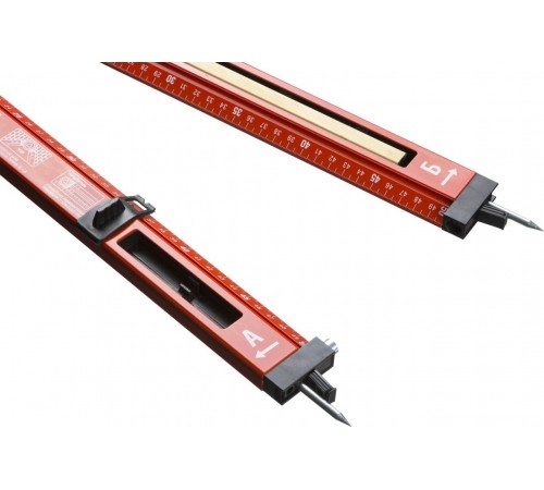 34740 Уровень-угломер 500мм ЗУБР Мастер складной,2 ампулы (1 поворотная),точность 1мм/м