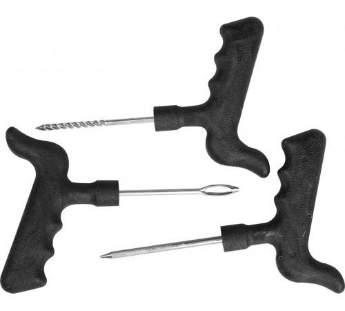 43270-Н3 Набор STAYER MASTER для ремонта бескамерных шин: шило, игла, рашпиль, 3 шт