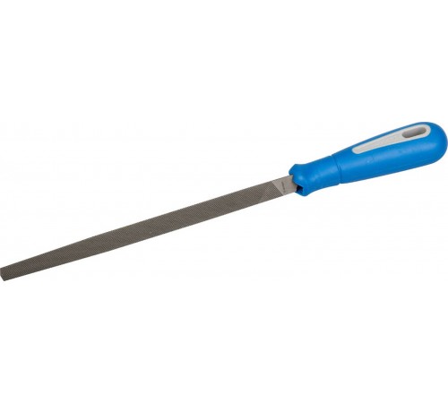 1631-20-2 Напильник ЗУБР Профессионал №2 200мм, трехгранный, двухкомпонентная рукоятка