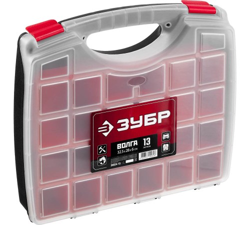 38034-13 Органайзер ЗУБР ВОЛГА-13 со съемными лотками