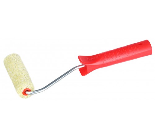 03504-10 Мини-валик малярный ЗУБР МАСТЕР СИНТЕКС в сборе, бюгель 6мм, 15х100мм