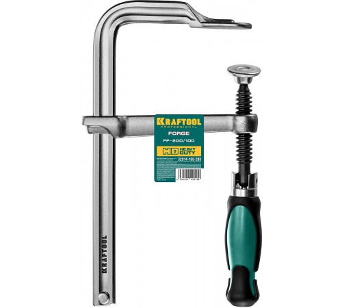32014-100-200 Струбцина KRAFTOOL FORGE FF-200/100, тип F, 200/100мм,450кгс