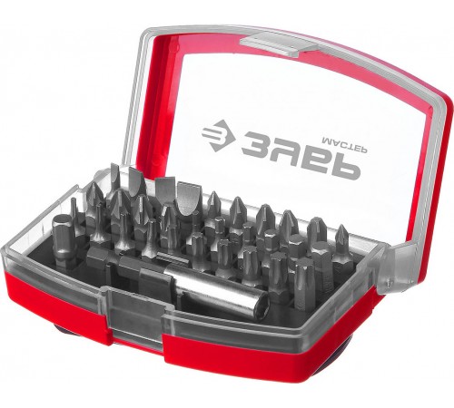 ЗУБР 32 шт, Cr-V, набор бит МХ-32 26393-H32