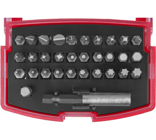 ЗУБР 32 шт, Cr-V, набор бит МХ-32 26393-H32