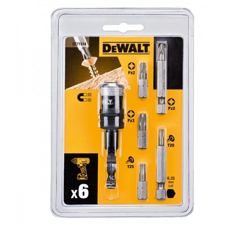 DT 71514 Набор бит DeWalt 6 шт