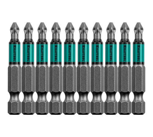 26124-2-50-10 Биты KRAFTOOL Optimum Line PZ2 тип хвостовика Е 1/4"