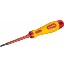 250084-1-080 Отвертка KRAFTOOL X-Drive ELECTRO крестовая диэлектрическая  VDE 1000 V PH1х80 мм