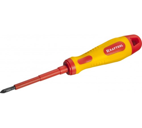 250084-1-080 Отвертка KRAFTOOL X-Drive ELECTRO крестовая диэлектрическая  VDE 1000 V PH1х80 мм