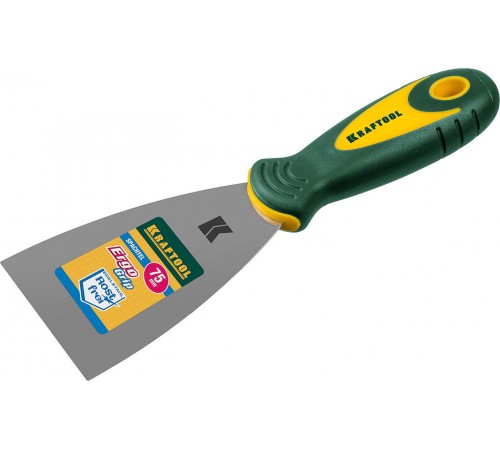 10035-075 Шпатель KRAFTOOL 75мм,х-образное профилированное полотно,нержавеющий