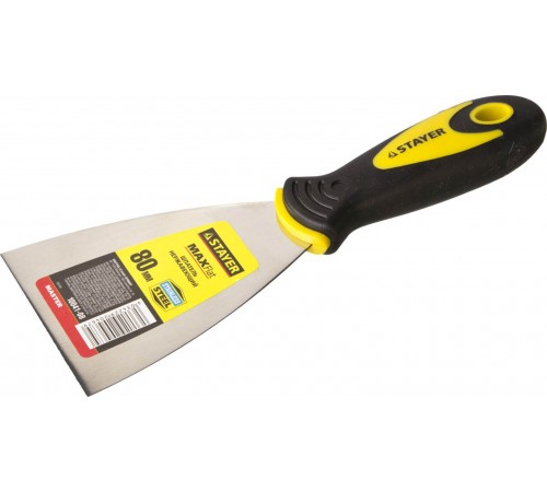 10041-08 Шпатель STAYER MASTER, нержавеющее полотно, 2к ручка, 80 мм