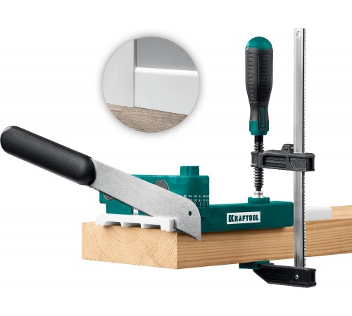 15388 Стусло с магнитной направляющей KRAFTOOL UNIVERSAL, 12 углов (15-180гр), многопозиционное, пов