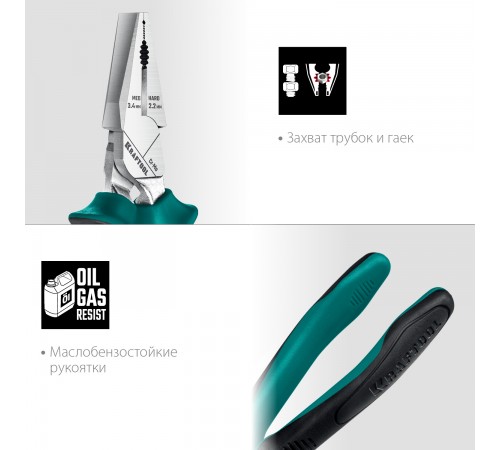 22011-1-18_z01 Плоскогубцы KRAFTOOL комбинированные 180 мм