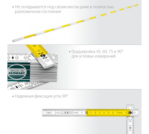 34726 Метр KRAFTOOL PRO-90, профессиональный, складной, деревянный, 2м
