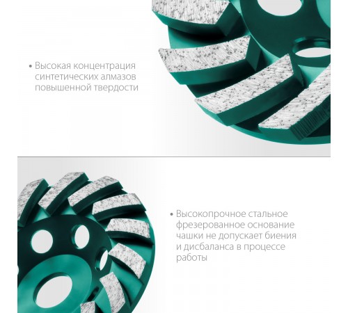 33368-125 Чашка алмазная KRAFTOOL TURBO сегментная 125мм INDUSTRIAL