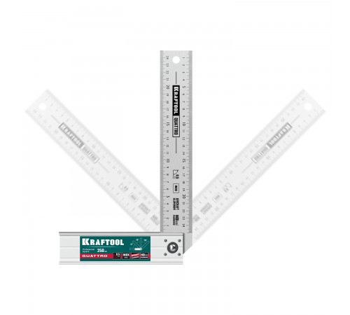 3444 Угольник Kraftool GRAND столярный складной 4 положения 250мм
