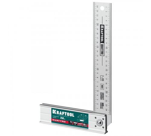 3444 Угольник Kraftool GRAND столярный складной 4 положения 250мм