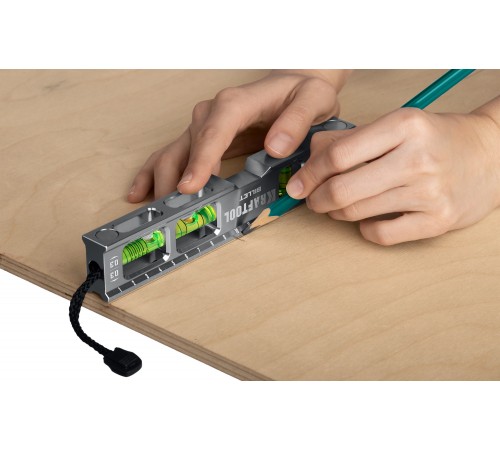 34790 Уровень магнитный KRAFTOOL Billet магнитный 8-в-1 20см