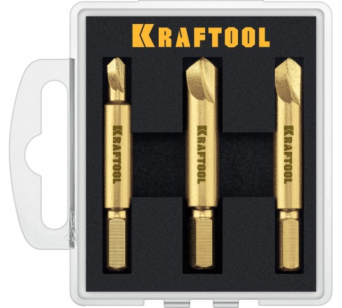 26770-Н3 Набор KRAFTOOL: Экстракторы для выкручивания крепежа с износом, 3 пр.