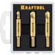 26770-Н3 Набор KRAFTOOL: Экстракторы для выкручивания крепежа с износом, 3 пр.