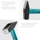 2007-08 Молоток слесарный KRAFTOOL Fiberglass 800г