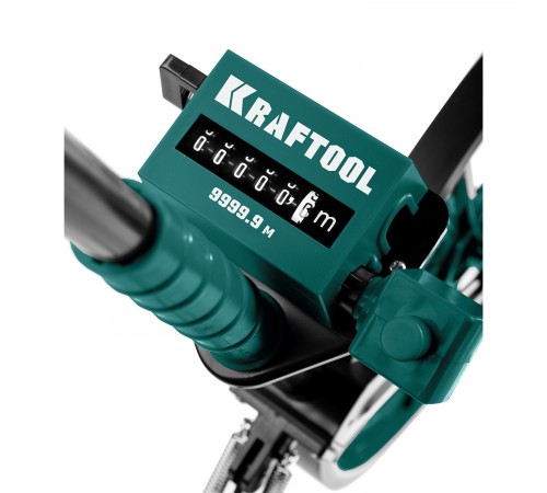 Курвиметр KRAFTOOL 0.1-99999.9 м, измерительное колесо с металическим шасси и рукояткой 34756