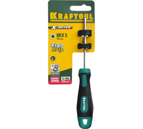 250075-3-075  Отвертка KRAFTOOL X-Drive HEX 3x75